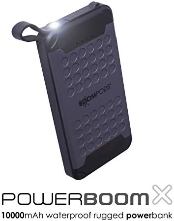 BOOMPODS POWERBOOMX 10000 Taşınabilir USB - Su Geçirmez Hızlı Şarj taşınabilir şarj cihazı bataryası Telefon iphone şarj cihazı,