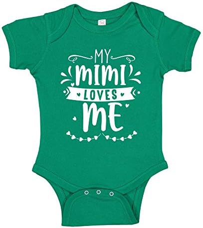 Benim Mimi Beni Seviyor Bebek Tek Parça Bodysuit veya Yürümeye Başlayan T-Shirt Sevimli Güney Büyükanne Bebek Kıyafeti