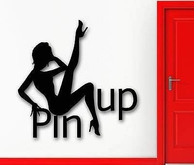 V-stüdyoları Duvar Sticker Vinil Çıkartması Sıcak Seksi Siluet Pin Up Kız Dans Dekor VS1958