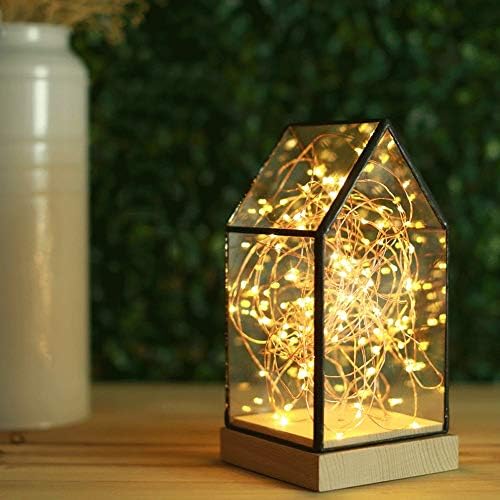 WPOLED Modern Yaratıcı Cam LED Yangın Ağacı Gümüş Çiçek Katı Ahşap Atmosfer Lamba Restoran Bar Gece Aydınlatma Romantik Dekorasyon