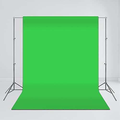 MEETSİOY 5x7ft Dokunmamış Kumaş Zemin Yeşil Basit Moda Fotoğraf Arka Plan Stüdyo Sahne fotoğraf kabini YouTube Zemin LWMT001