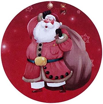 Yoption Merry Christmas Çıkartmalar Rulo 1.5 İnç, 500 Yuvarlak Noel Etiketleri, Çoklu Tasarımlar (8 Desenler)