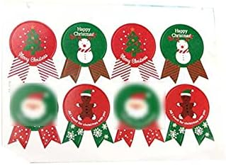 Yuxahiug Noel Çıkartmalar, 500 adet / rulo Merry Christmas Çıkartmalar Noel Ağacı Geyik Şeker Çanta Sızdırmazlık Etiket Kutusu