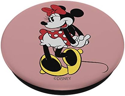 Disney Mickey ve Arkadaşları Minnie Klasik Pembe PopSockets PopGrip: Telefonlar ve Tabletler için Değiştirilebilir Kavrama