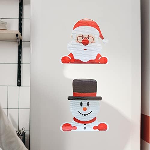 LYSC, Buzdolabı Yansıtıcı Mıknatıs Çıkartmalar Set, Santa Elk Kardan Adam, manyetik Noel Buzdolabı Çıkartmalar Süslemeleri Kitleri,