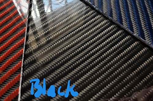 6x 18 x1 / 32 Siyah 4x4 Dimi Karbon Fiber Fiberglas Plaka Levha Paneli Parlak Bir Tarafı