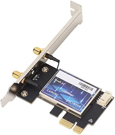 Kablosuz Ağ Kartı, yüksek Uyumluluk PCI E Arayüzü 2.4 GH/5 GHz WiFi Ağ Adaptörü Kartı Çift Bant Masaüstü Bilgisayar için