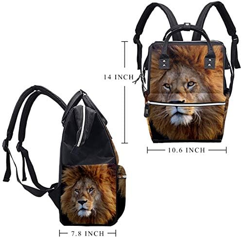 Bebek bezi Çantası Laptop Sırt Çantaları Dizüstü Sırt Çantası Seyahat Yürüyüş Sırt Çantası Kadın Erkek Hayvan Büyük Kedi Aslan