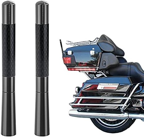 StickyDeal 2-Pack 4.7 inç Motosiklet Anten Değiştirme ıçin Harley Davidson Motosiklet 1989-2021 Touring Electra Glide Yol Glide