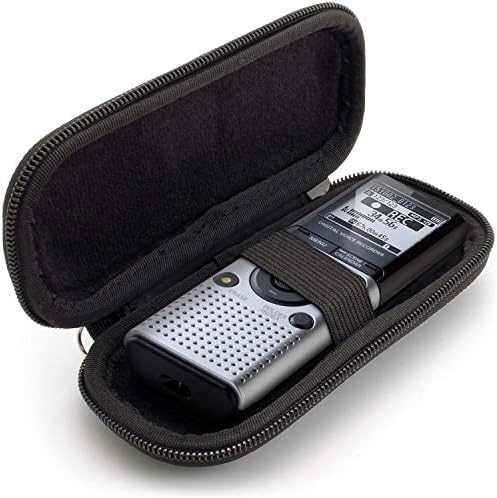 ıgadgitz U6688 EVA Taşıma Çantası Kapağı Olympus Dijital Ses Kayıt Cihazlarıyla Uyumlu-Siyah