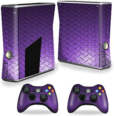 X-Box 360 Xbox 360 S Konsolu ile Uyumlu MightySkins Cilt-Mor Elmas Plaka / Koruyucu, Dayanıklı ve Benzersiz Vinil kaplama Kapağı
