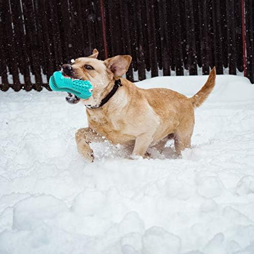 Agresif Çiğneyiciler için GeLar Köpek Gıcırtı Oyuncağı, Yıkılmaz Sert Köpek Oyuncakları Diş Fırçası Çiğneme Oyuncağı-Büyük/Orta