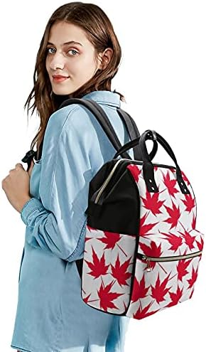 Kanadalı Akçaağaç yaprağı desen anne sırt çantası su Geçirmez omuz çantası rahat büyük Sırt Çantası seyahat alışveriş iş İçin