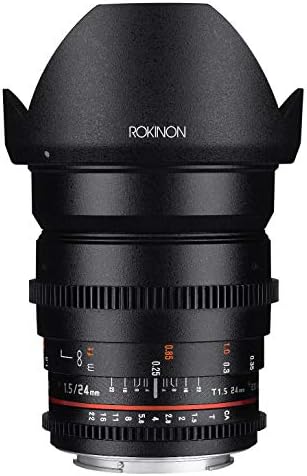 Rokinon Cine CV24M-S 24mm T1.5 Cine Geniş Açı Lens ile Sony Alpha için De-Tıklandığında Diyafram ve Takip Odak Uyumluluk 24-24mm