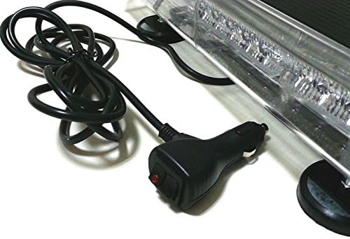 VSLED Siyah alüminyum Kasa 55 cm 48 LED Acil Kurtarma lightbar Wrecker yanıp sönen LightBar Beacon Strobe Amber ışık çubuğu