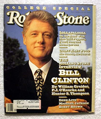 Bill Clinton-Rolling Stone Röportajı-Rolling Stone Dergisi - 639-17 Eylül 1992-Lollapalooza, Clint Eastwood, Deee-Lite makaleler