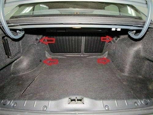 Araba bagaj kargo ağı - Yapılan ve Fit Belirli Araç için Chevrolet Malibu Sedan 2004-2012-Elastik Örgü Depolama Organizatör-Prim