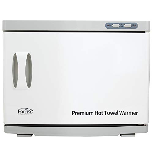 ForPro Professional Collection Premium Sıcak Havlu ısıtıcı, Ekstra Büyük Kapasite, İki Paslanmaz Çelik Raf, Beyaz