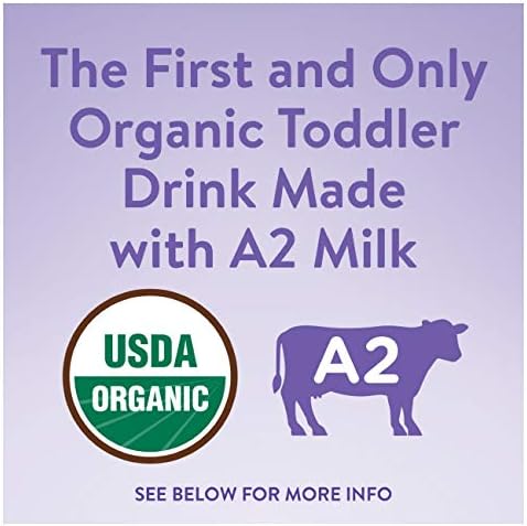 Similac A2 Sütlü İlk ve Tek USDA Organik Yürümeye Başlayan Çocuk İçeceği, Nazik ve Sindirimi Kolay, Beyin ve Göz Sağlığı Tozunu