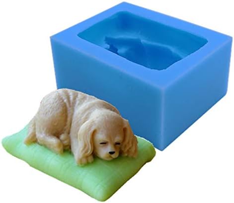 3D Köpek Silikon Sabun Kalıp Çikolatalı Kek Kalıpları Kokulu Balmumu Alçı Kalıp DIY silikon Kalıplar Sabun Yapımı için