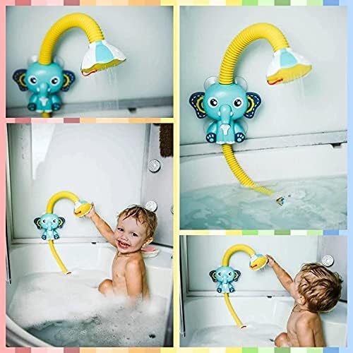 Bebek duş yağmurlama karikatür fil yağmurlama Fil bebek duş duş başlığı fil su pompası ve yenidoğan bebek gövde yağmurlama