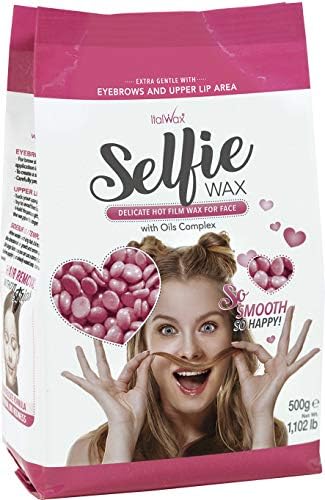 Yüz için ItalWax Selfie Balmumu-Hipoalerjenik Sert Çizgisiz Balmumu Boncukları 1.1 lb./ 500g Çanta