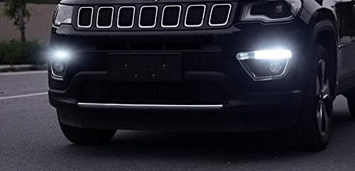 ıJDMTOY (2) Xenon Beyaz 15-SMD Yüksek güç LED yedek ampuller İle Uyumlu Jeep 2017-up Pusula Gündüz farları
