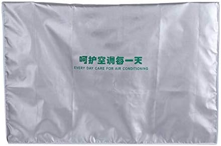 Klima Kapağı, Polyester Gümüş Dış Klima Kapağı Anti-Toz Anti-Kar Su Geçirmez Güneş Geçirmez Ev için(3p(923569cm))