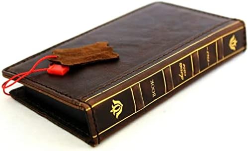 Hakiki Deri iPhone için kılıf 13 İncil Kitap Cüzdan El Yapımı Kapak Lüks Kredi Kartları Yumuşak Tutucu Vintage El Işi Kablosuz