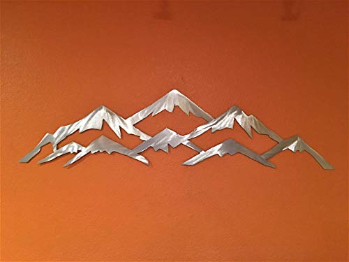 Vail Colorado Kayak Merkezi Metal Dağ Duvar Resmi Kış Sporları Doğa Aşığı Sanatı