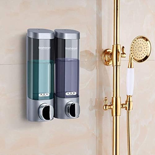 Raxinbang sabunluk AAA Plastik Sabunluk, Duvara Monte Tek / Çift Kafa Su Geçirmez Sabun duş şampuanı Jel Losyonlar Dağıtıcı Banyo