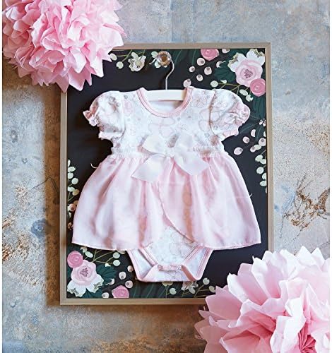 Stephan Bebek Oynak Pozlar Pembe ve Gri Çiçek Yapış Elbise Tarzı Bebek Bezi Kapağı