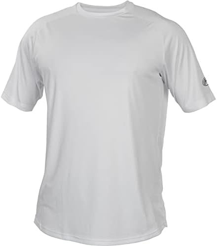 Rawlings erkek Ekip Boyun Kısa Kollu Gömlek, Beyaz, Orta