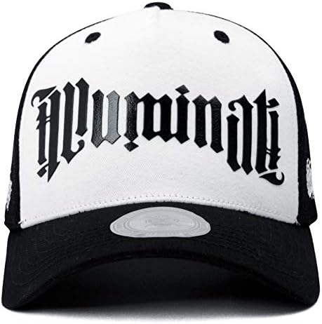 Flipper Illuminati Tipografi Açık Örgü kamyon şoförü şapkası beyzbol şapkası ile 3 Boyutları, kore Premium Marka Moda Kpop Tarzı