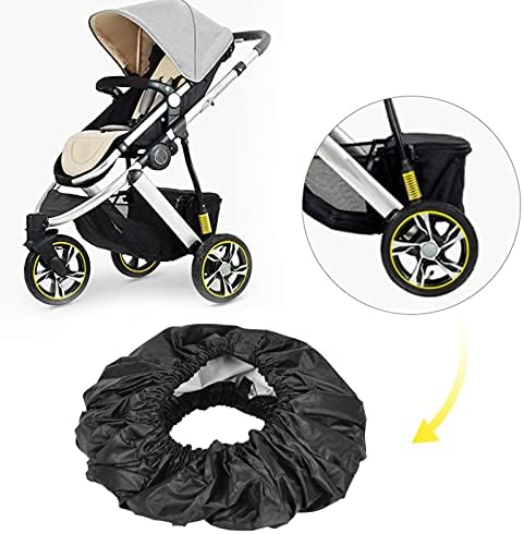 Meıyya Bebek Arabası jant kapağı, Puset jant kapağı Oxford Kumaş Pratik için Strollers için Tekerlekli Sandalyeler için Açık