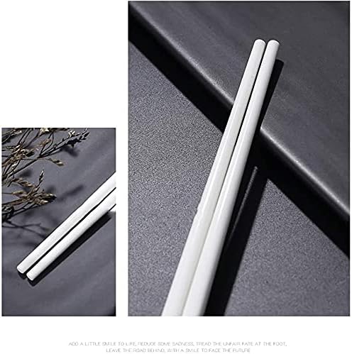 ZHANGDONG Chopsticks Yeniden Kullanılabilir Metal Chopsticks Ahşap Chopsticks Metal Chopsticks Yeniden Kullanılabilir Beyaz Porselen