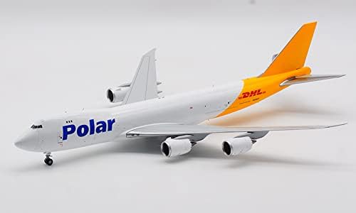 JC Kanatları için DHL Polar Kargo için Boeing B747-8F N858GT 1:200 DİECAST Uçak Önceden inşa Modeli