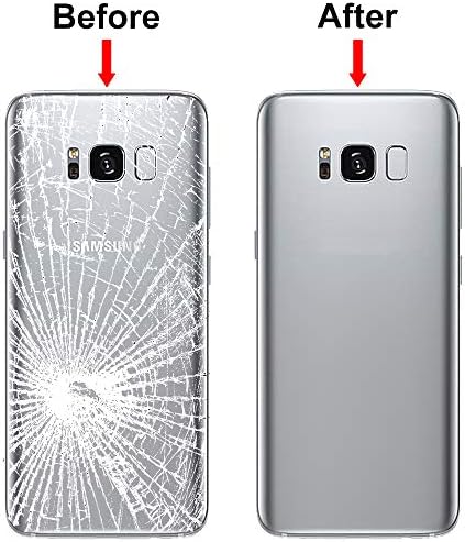 MMOBIEL Arka Kapak Pil Kapı Kamera Lens ile Samsung Galaxy S8 G950 ile Uyumlu 5.8 İnç (Altın)
