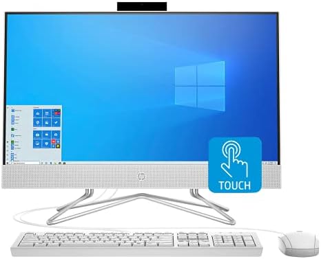 HP 2021 En Yeni Hepsi Bir Arada Masaüstü Bilgisayar, 23,8 Full HD Dokunmatik Ekran, 11. Nesil Intel Core i5-1135G7 İşlemci, Intel