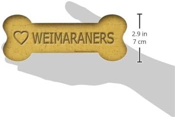 Bu 7 İnçlik 2-1/4 inçlik Araba Mıknatısı Bisküvi Kemiklerini Hayal Edin, Weimaraners'ı Sevin