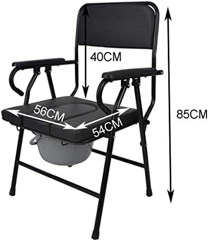 XLTFZY duş sandalyesi Duş Tezgah Tuvalet Küvet Taşınabilir Başucu Komodin Sandalye, Görevlisi Tahrikli, Yastıklı banyo sandalyesi,