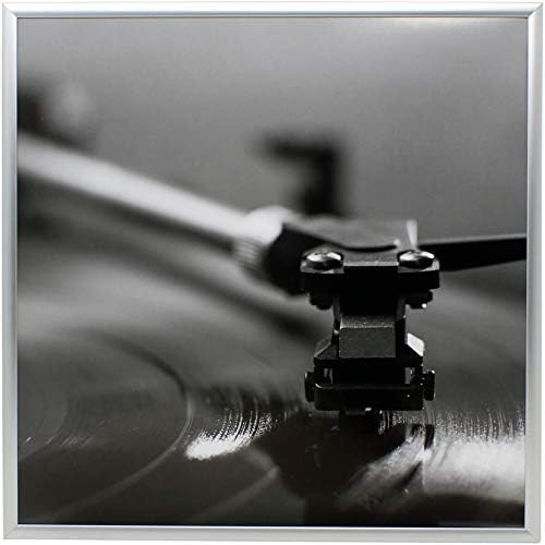 Siyah Müzik Albümü Çerçevesi-Vinil LP Albüm Kapaklarını Görüntülemek için Üretilmiştir 12.5 x 12.5 - Dört Çerçeve - Montaj Gerektirmeyen