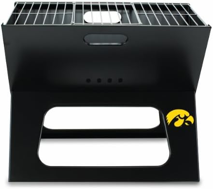 NCAA Iowa Hawkeyes X-Grill Taşınabilir Izgara-Kamp Izgarası-Tailgating için Küçük Kömür Izgarası