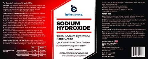 Sodyum Hidroksit - Saf Gıda Sınıfı (Lye, Kostik Soda) (10 Pound)