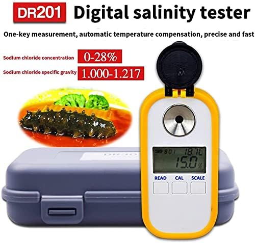 BDRWXZ Dijital Tuzluluk Refraktometre, Klorür Konsantrasyonu Metre, Turşu Dijital Gıda Tuz Test Cihazı, salamura Elektronik Tuz