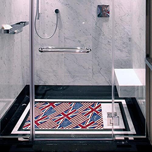 İNGILTERE Bayrağı Amerikan Bayrağı Desen Banyo Duş Mat Küvet Çocuk Mat (14.7x26. 9 in) Vantuz ve Drenaj Delikleri ile Banyo Duşlar