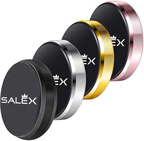 SALEX Sevimli Manyetik Bağlar [4 Paket, Siyah, Gümüş, Altın, Pembe]. Pano, Duvar, Ayna için Düz Cep Telefonu Tutacağı. GPS, Tabletler,