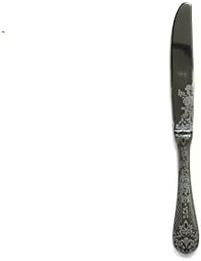 Mepra AZB1096CB1103 Casablanca Oro Nero Masa Bıçağı, [24'lü Paket], 23,49 cm, Parlak Siyah Kaplama, Bulaşık Makinesinde Yıkanabilir