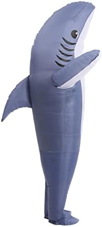 SİREN SUE Şişme Köpekbalığı Kostümleri için bir Cadılar Bayramı ve Noel Gösterisi Gri, Büyük