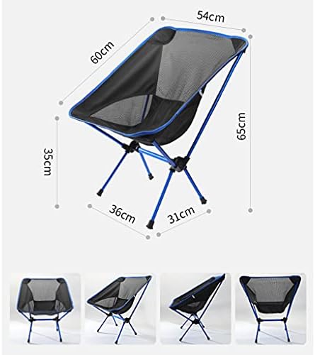 ZTTZX Açık Katlanır kamp sandalyesi Piknik Katlanabilir Yürüyüş Eğlence Seyahat Plaj sırt çantası Ay Sandalye Taşınabilir Balıkçılık